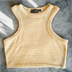PrettyLittleThing Ribbed Cropped Tank Top